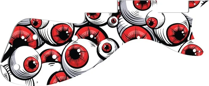 WD Custom Pickguard For Gibson M2 S-Series Les Paul #GHA01 Red Eye Graphic