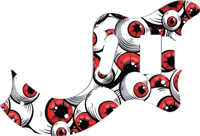 WD Custom Pickguard For Gibson Marauder Deluxe #GHA01 Red Eye Graphic