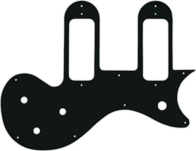 WD Custom Pickguard For Gibson Melody Maker Special With P-90 Pickups #01A Black Acrylic