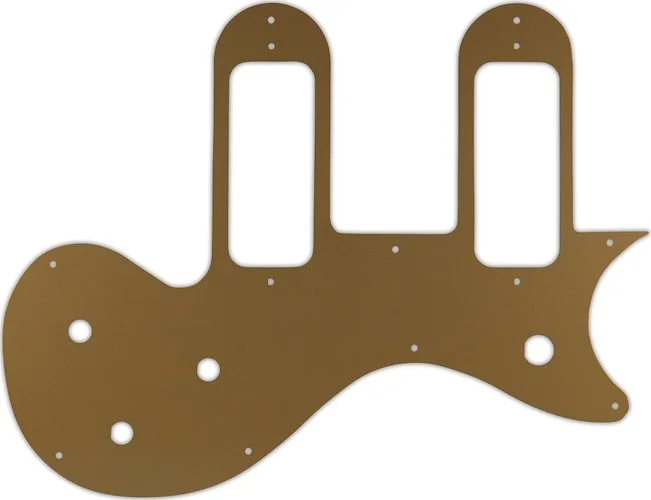 WD Custom Pickguard For Gibson Melody Maker Special With P-90 Pickups #59 Gold/Clear/Gold