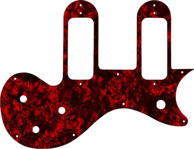 WD Custom Pickguard For Gibson Melody Maker Special With P-90 Pickups #28DRP Dark Red Pearl/Black/White/Black