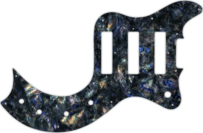 WD Custom Pickguard For Gibson S-1 #35 Black Abalone