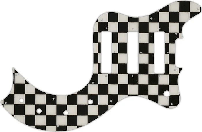 WD Custom Pickguard For Gibson S-1 #CK01 Checkerboard Graphic