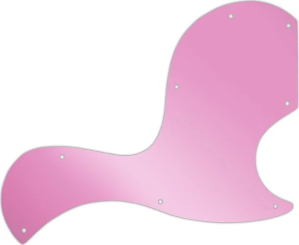 WD Custom Pickguard For Gibson SG Junior #10P Pink Mirror