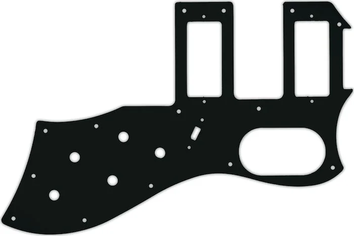 WD Custom Pickguard For Guild 2016 S-200 T-Bird Reissue #01A Black Acrylic