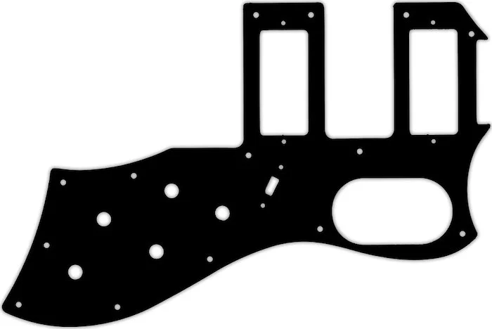 WD Custom Pickguard For Guild 2016 S-200 T-Bird Reissue #01T Black Thin