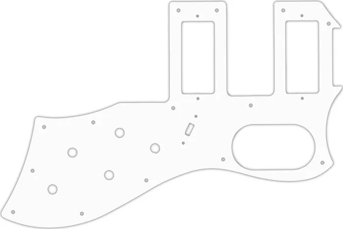 WD Custom Pickguard For Guild 2016 S-200 T-Bird Reissue #04 White/Black/White