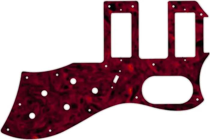 WD Custom Pickguard For Guild 2016 S-200 T-Bird Reissue #05T Tortoise Shell Solid (Semi-Transparent)