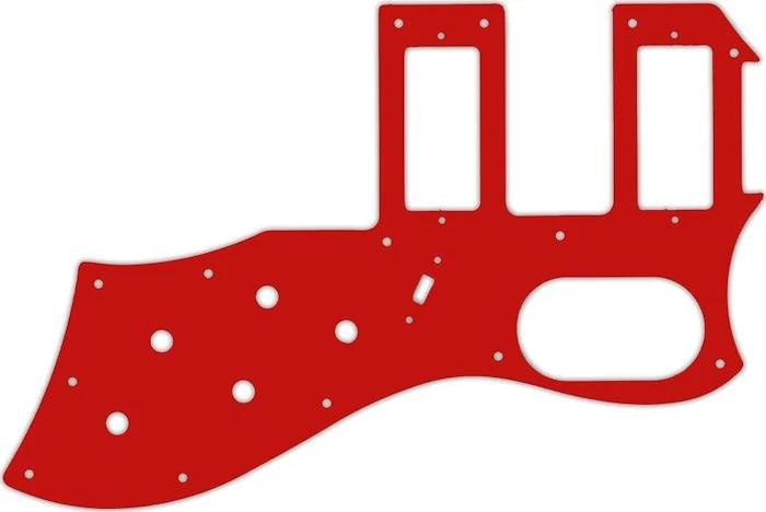 WD Custom Pickguard For Guild 2016 S-200 T-Bird Reissue #07S Red Solid