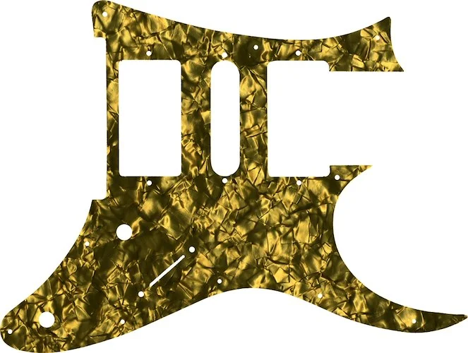 WD Custom Pickguard For Ibanez 2009 RG350DX #28GD Gold Pearl/Black/White/Black