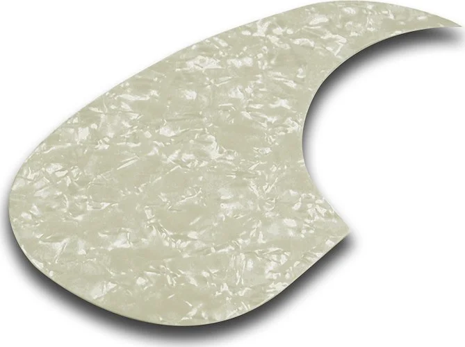 WD Custom Pickguard For Left Hand Acoustic Guitars With Martin Style Tear-Drop Pickguard Pearl