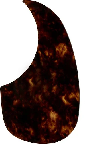 WD Custom Pickguard For Left Hand Acoustic Guitars With Martin Style Tear-Drop Pickguard Dark Marble