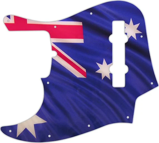 WD Custom Pickguard For Left Hand American Made Fender 5 String Jazz Bass #G13 Aussie Flag Graphic