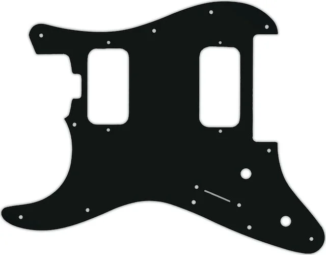 WD Custom Pickguard For Left Hand Charvel 2010-Present Made In Mexico Pro-Mod So-Cal Style 1 HH FR #01A Black 