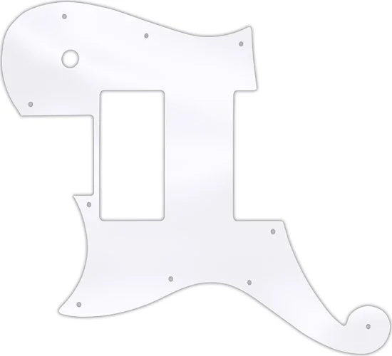 WD Custom Pickguard For Left Hand D'Angelico Deluxe Atlantic #45 Clear Acrylic
