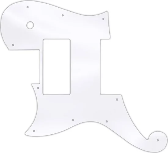 WD Custom Pickguard For Left Hand D'Angelico Deluxe Atlantic #45T Clear Acrylic Thin