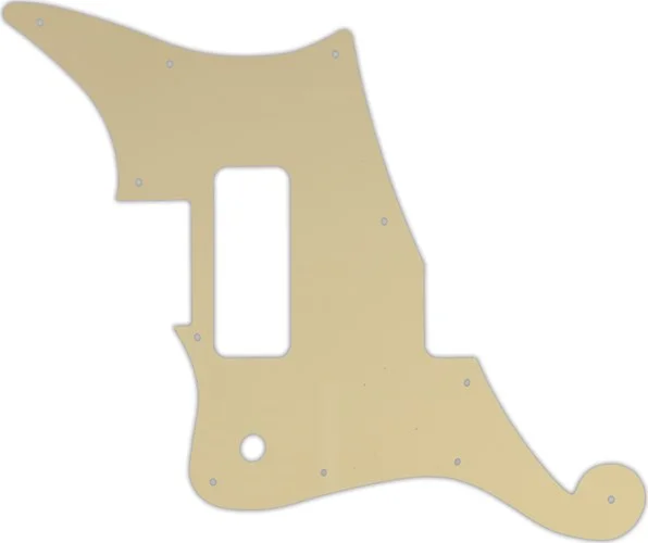 WD Custom Pickguard For Left Hand D'Angelico Deluxe Bedford #06T Cream Thin