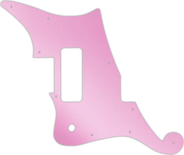 WD Custom Pickguard For Left Hand D'Angelico Deluxe Bedford #10P Pink Mirror