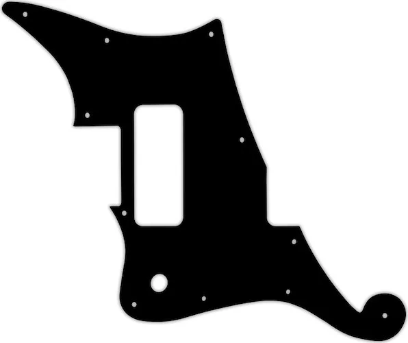 WD Custom Pickguard For Left Hand D'Angelico Deluxe Bedford #39 Black/Black/Cream/Black