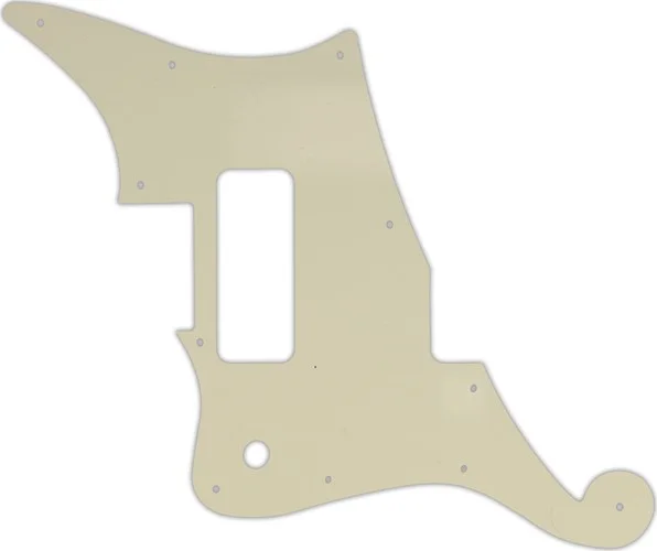 WD Custom Pickguard For Left Hand D'Angelico Deluxe Bedford #55 Parchment 3 Ply