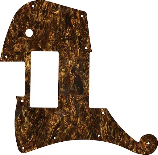WD Custom Pickguard For Left Hand D'Angelico Deluxe Ludlow #28TBP Tortoise Brown Pearl