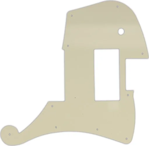 WD Custom Pickguard For Left Hand D'Angelico Deluxe Ludlow #55T Parchment Thin