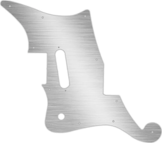 WD Custom Pickguard For Left Hand D'Angelico Premier Bedford With Tremolo #13 Simulated Brushed Silver/Black P