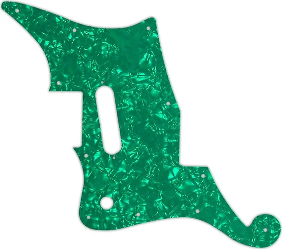 WD Custom Pickguard For Left Hand D'Angelico Premier Bedford With Tremolo #28GR Green Pearl/White/Black/White