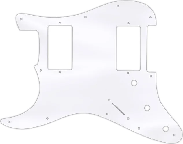 WD Custom Pickguard For Left Hand Dual Humbucker Fender Stratocaster #45T Clear Acrylic Thin