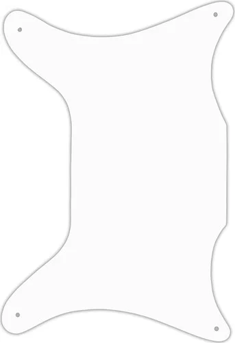 WD Custom Pickguard For Left Hand Epiphone 1962-1969 Coronet #02T White Thin