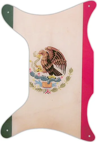 WD Custom Pickguard For Left Hand Epiphone 1962-1969 Coronet #G12 Mexican Flag Graphic