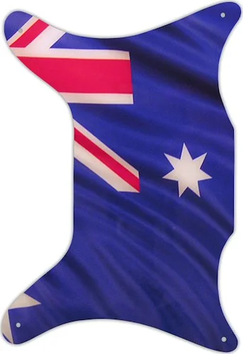 WD Custom Pickguard For Left Hand Epiphone 1962-1969 Coronet #G13 Aussie Flag Graphic