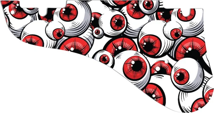 WD Custom Pickguard For Left Hand Epiphone Emperor Swingster #GHA01 Red Eye Graphic