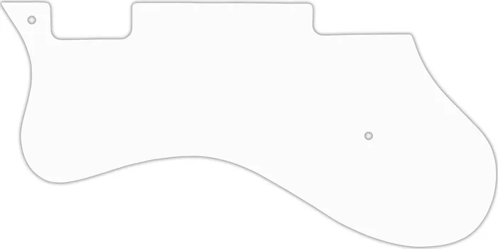 WD Custom Pickguard For Left Hand Epiphone Riviera #02M White Matte