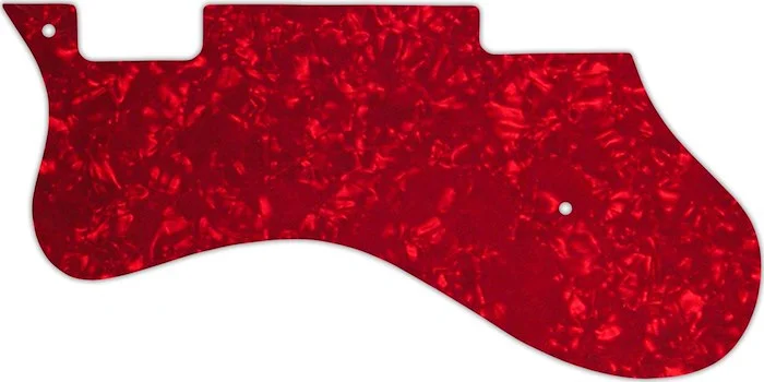 WD Custom Pickguard For Left Hand Epiphone Riviera #28R Red Pearl/White/Black/White