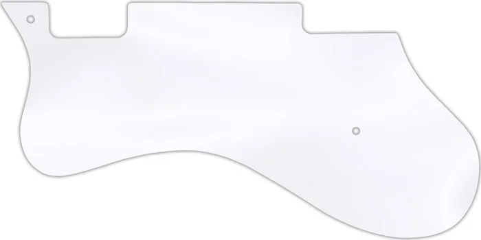 WD Custom Pickguard For Left Hand Epiphone Riviera #45 Clear Acrylic