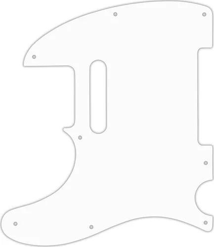 WD Custom Pickguard For Left Hand Fender 1954-Present USA or 2002-Present Made In Mexico Telecaster #02 White