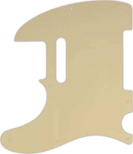 WD Custom Pickguard For Left Hand Fender 1954-Present USA or 2002-Present Made In Mexico Telecaster #06T Cream
