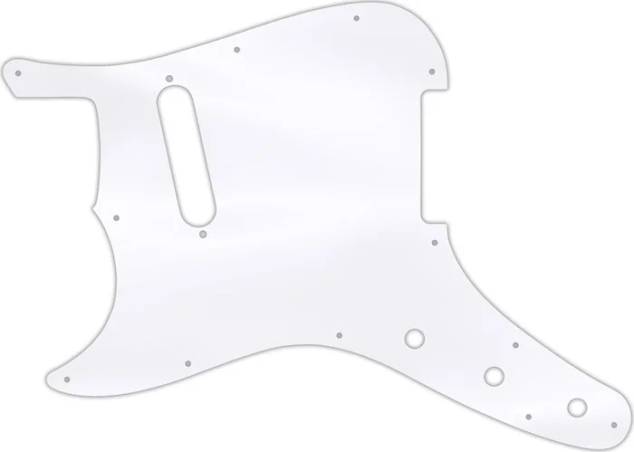 WD Custom Pickguard For Left Hand Fender 1957-1976 Musicmaster #45 Clear Acrylic
