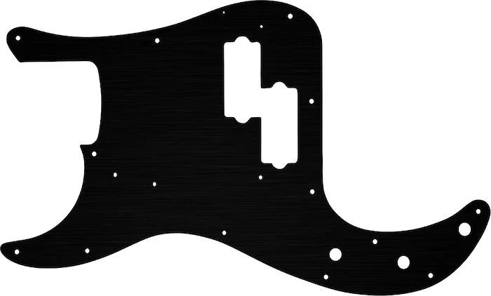 WD Custom Pickguard For Left Hand Fender 1962-1964 Precision Bass #27T Simulated Black Anodized Thin