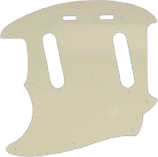 WD Custom Pickguard For Left Hand Fender 1964-1982 Mustang #55S Parchment Solid