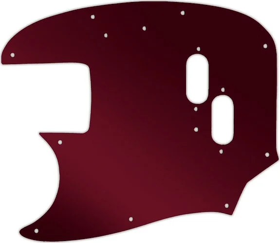 WD Custom Pickguard For Left Hand Fender 1966-1983 USA Mustang Bass #10R Red Mirror