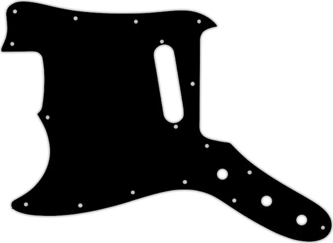 WD Custom Pickguard For Left Hand Fender 1967-1981 Bronco #09 Black/White/Black/White/Black