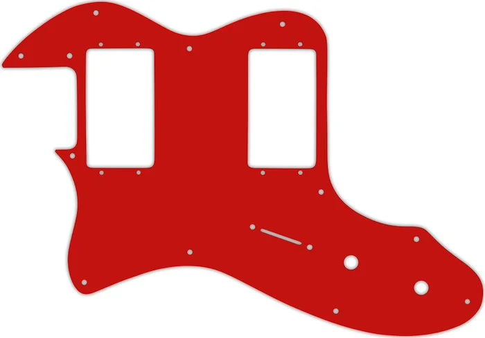 WD Custom Pickguard For Left Hand Fender 1972-1978 Vintage Telecaster Thinline With Humbuckers #07 Red/White/R