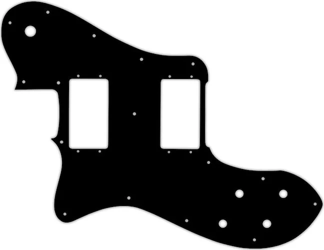 WD Custom Pickguard For Left Hand Fender 1972-1982 Vintage Telecaster Deluxe #03P Black/Parchment/Black