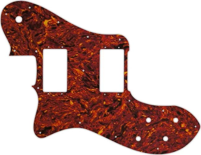WD Custom Pickguard For Left Hand Fender 1972-1982 Vintage Telecaster Deluxe #05P Tortoise Shell/Parchment