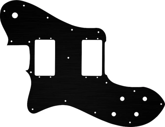 WD Custom Pickguard For Left Hand Fender 1972-1982 Vintage Telecaster Deluxe #27 Simulated Black Anodized