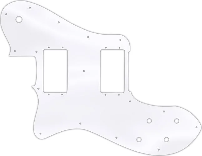 WD Custom Pickguard For Left Hand Fender 1972-1982 Vintage Telecaster Deluxe #45 Clear Acrylic