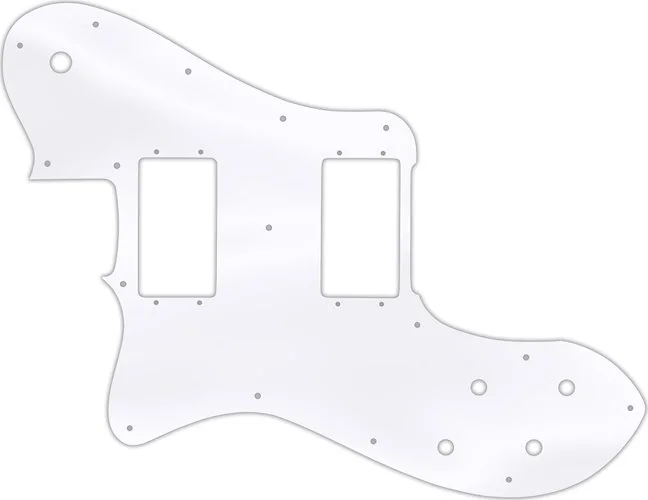 WD Custom Pickguard For Left Hand Fender 1972-1982 Vintage Telecaster Deluxe #45T Clear Acrylic Thin
