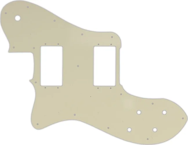 WD Custom Pickguard For Left Hand Fender 1972-1982 Vintage Telecaster Deluxe #55 Parchment 3 Ply